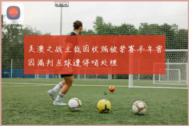 美澳之战主裁因收贿被禁赛半年曾因漏判点球遭停哨处理